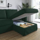 Sofa 3o z szezlongiem, prawy, Tallmyra ciemnozielony HYLTARP 895.149.92