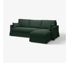 Sofa 3o z szezlongiem, prawy, Tallmyra ciemnozielony HYLTARP 895.149.92