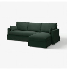 Трехместный диван с шезлонгом, справа, темно-зеленый Tallmyra HILLARP 895.149.92