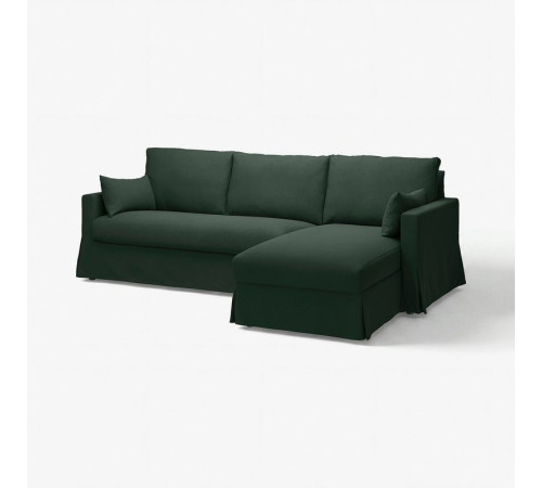 Sofa 3o z szezlongiem, prawy, Tallmyra ciemnozielony HYLTARP 895.149.92