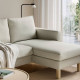 Sofa 3-osobowa z szezlongiem, Gunnared beżowy SALTSJÖBADEN 896.021.54