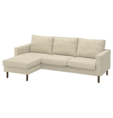 Sofa 3-osobowa z szezlongiem, Fridtuna jasnobeżowy SALTSJÖBADEN 896.275.50