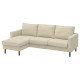 Sofa 3-osobowa z szezlongiem, Fridtuna jasnobeżowy SALTSJÖBADEN 896.275.50