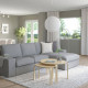 Sofa 3-osobowa z szezlongiem, Tibbleby beżowy/szary KIVIK 994.405.90