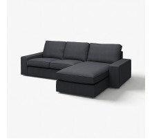 Sofa 3-osobowa z szezlongiem, Tresund antracyt KIVIK 994.828.39