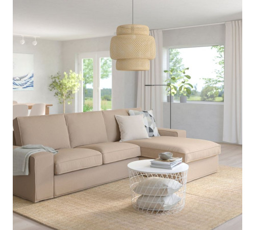 Sofa 3-osobowa z szezlongiem, Tallmyra beżowy KIVIK 994.847.77