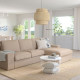 Sofa 3-osobowa z szezlongiem, Tallmyra beżowy KIVIK 994.847.77