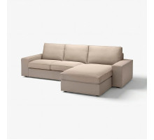 Sofa 3-osobowa z szezlongiem, Tallmyra beżowy KIVIK 994.847.77