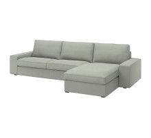 Sofa 4-osobowa z szezlongiem, Gunnared jasnozielony KIVIK 994.847.82