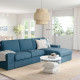 Sofa 3-osobowa z szezlongiem, Tallmyra niebieski KIVIK 994.848.19