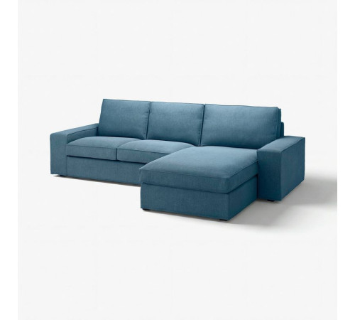 Sofa 3-osobowa z szezlongiem, Tallmyra niebieski KIVIK 994.848.19