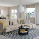 Sofa 4-osobowa z szezlongiem, Fridtuna jasnobeżowy SÖDERHAMN 995.022.91