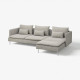 Sofa 4-osobowa, z szezlongiem/Viarp beż/brąz SÖDERHAMN 995.344.28