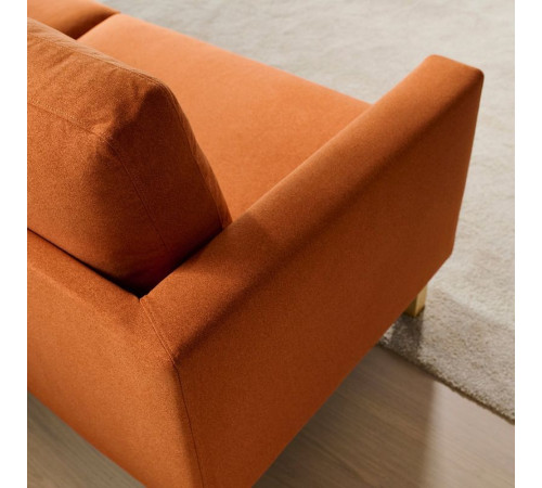 Sofa 3-osobowa z szezlongiem, Tonerud czerwonobrązowy SALTSJÖBADEN 995.792.09