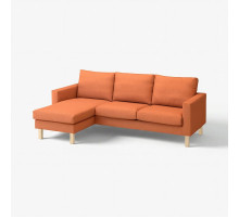 Sofa 3-osobowa z szezlongiem, Tonerud czerwonobrązowy SALTSJÖBADEN 995.792.09