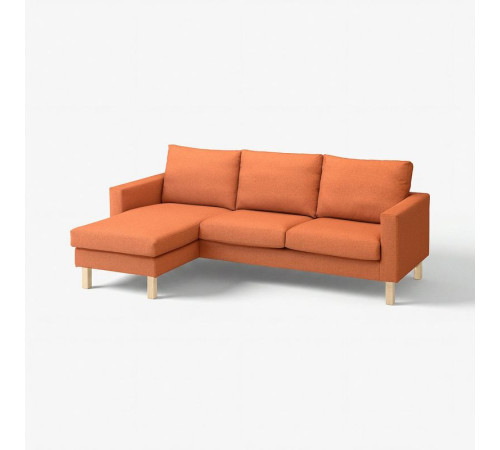 Sofa 3-osobowa z szezlongiem, Tonerud czerwonobrązowy SALTSJÖBADEN 995.792.09