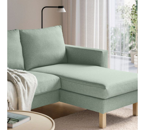 Sofa 3-osobowa z szezlongiem, Gunnared jasnozielony SALTSJÖBADEN 996.021.58