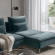 Sofa 4-osobowa z szezlongiem, i otwarty koniec/Alhamn ciemny szaroniebieski SÖDERHAMN 996.217.84