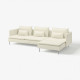 Sofa 4-osobowa, z szezlongiem/Johanneshov kremowy SÖDERHAMN 996.220.76