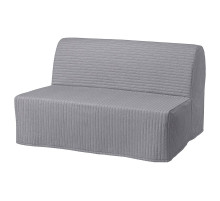 Sofa 2-osobowa, rozkładana, Knisa jasnoszary LYCKSELE LÖVÅS 093.870.35