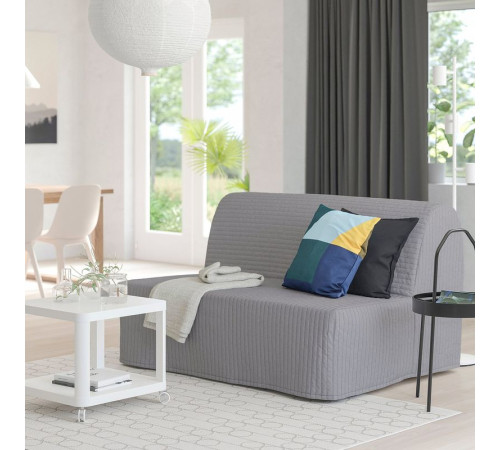 Sofa 2-osobowa, rozkładana, Knisa jasnoszary LYCKSELE LÖVÅS 093.870.35