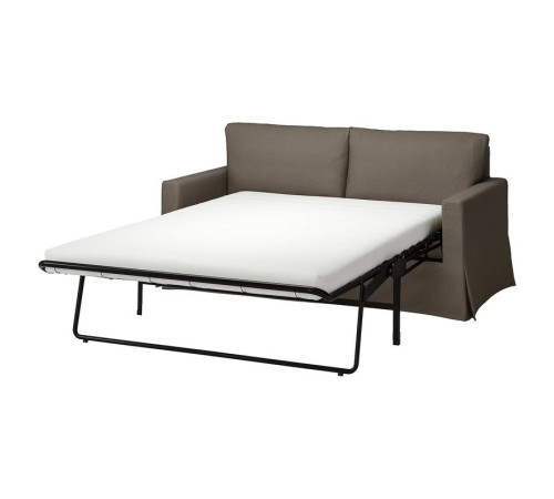 Sofa 2-osobowa, rozkładana, Gransel szarobrązowy HYLTARP 094.895.81