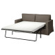 Sofa 2-osobowa, rozkładana, Gransel szarobrązowy HYLTARP 094.895.81