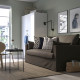 Sofa 2-osobowa, rozkładana, Gransel szarobrązowy HYLTARP 094.895.81