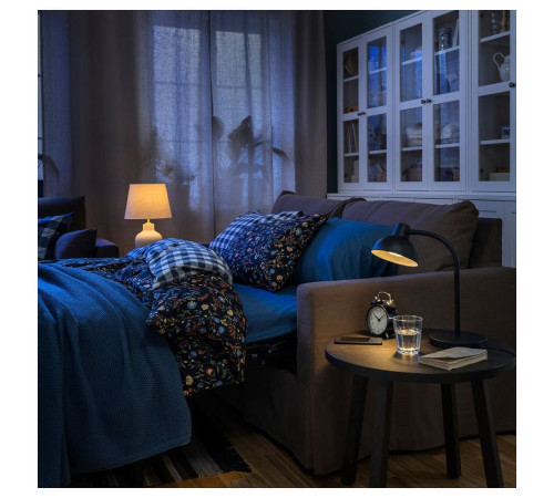 Sofa 2-osobowa, rozkładana, Gransel szarobrązowy HYLTARP 094.895.81