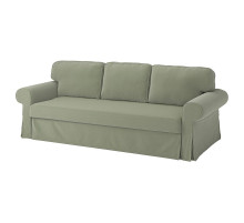 Sofa 3-osobowa, rozkładana, Hakebo szarozielony VRETSTORP 094.912.54