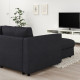 Sofa 3-osobowa, rozkładana, z szezlongiem/Hillared antracyt VIMLE 095.369.45
