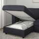 Sofa 3-osobowa, rozkładana, z szezlongiem/Hillared antracyt VIMLE 095.369.45