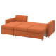 3-os sofa rozkładana z szezlongiem, Tonerud czerwonobrązowy SALTSJÖBADEN 095.792.23