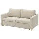 Sofa 2-osobowa, rozkładana, Fridtuna jasnobeżowy SALTSJÖBADEN 096.027.04