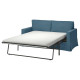 Двухместный диван-кровать, цвет Tallmyra blue, HILTARP 195.148.77