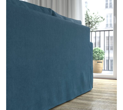 Двухместный диван-кровать, цвет Tallmyra blue, HILTARP 195.148.77