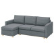 3-os sofa rozkładana z szezlongiem, Gunnared średnioszary SALTSJÖBADEN 196.026.90