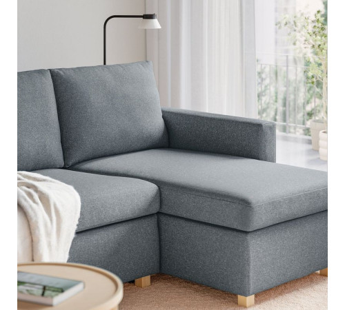 3-os sofa rozkładana z szezlongiem, Gunnared średnioszary SALTSJÖBADEN 196.026.90