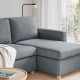 3-os sofa rozkładana z szezlongiem, Gunnared średnioszary SALTSJÖBADEN 196.026.90