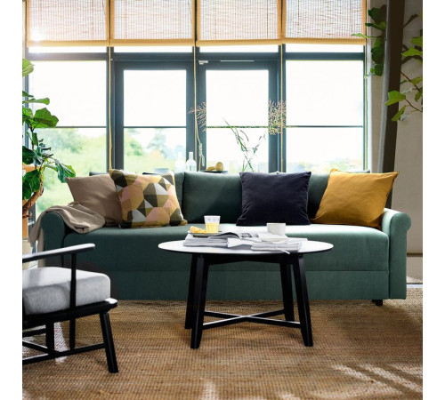 Sofa 3-osobowa, rozkładana, Kelinge szaroturkusowy DÅNHULT 205.724.61