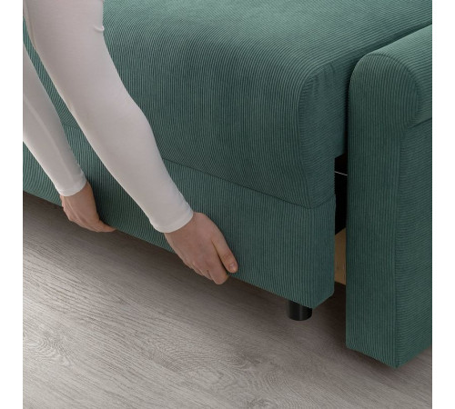 Sofa 3-osobowa, rozkładana, Kelinge szaroturkusowy DÅNHULT 205.724.61