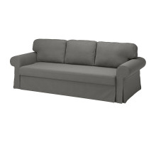Sofa 3-osobowa, rozkładana, Hakebo ciemnoszary VRETSTORP 294.912.48