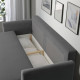 Трехместный диван-кровать, Hakebo темно-серый BRISSUND 305.808.56