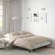 Sofa 3-osobowa, rozkładana, z materacem piankowym/Knisa szary/beż NYHAMN 393.063.68