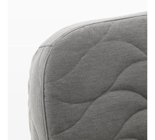 Sofa 3-osobowa, rozkładana, z materacem piankowym/Knisa szary/beż NYHAMN 393.063.68