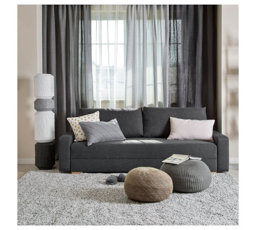 Sofa 3-osobowa, rozkładana, ciemnoszary GRÄLVIKEN 404.453.92