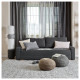 Sofa 3-osobowa, rozkładana, ciemnoszary GRÄLVIKEN 404.453.92