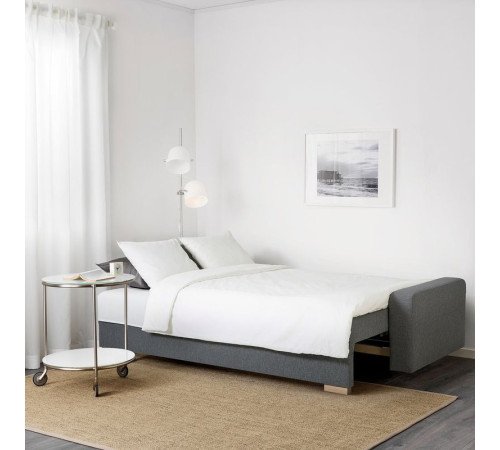 Sofa 3-osobowa, rozkładana, ciemnoszary GRÄLVIKEN 404.453.92