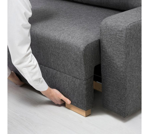 Sofa 3-osobowa, rozkładana, ciemnoszary GRÄLVIKEN 404.453.92