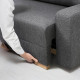 Sofa 3-osobowa, rozkładana, ciemnoszary GRÄLVIKEN 404.453.92